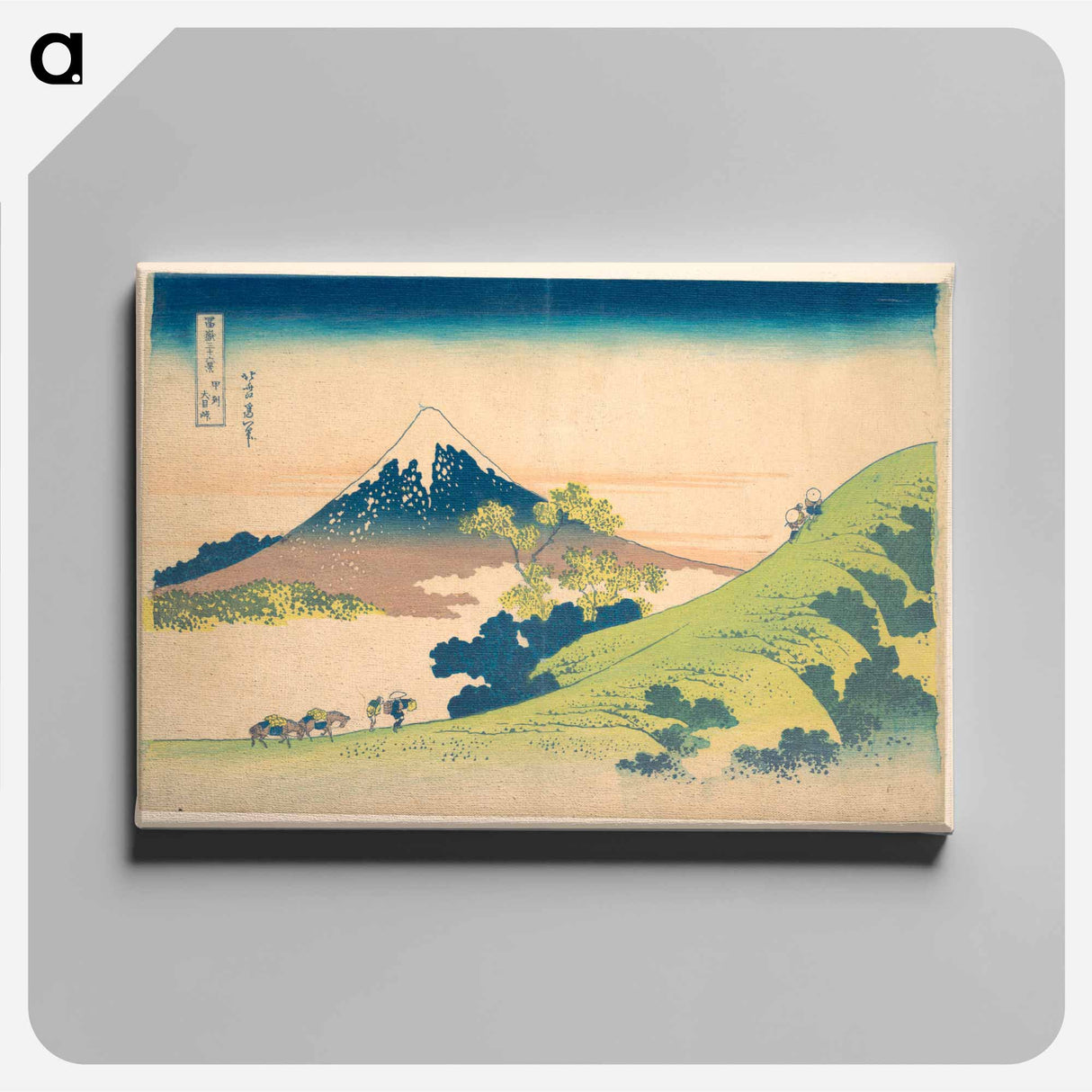 The Inume Pass in Kai Province - Katsushika Hokusai Canvas.