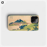 The Inume Pass in Kai Province - Katsushika Hokusai Phone Case.