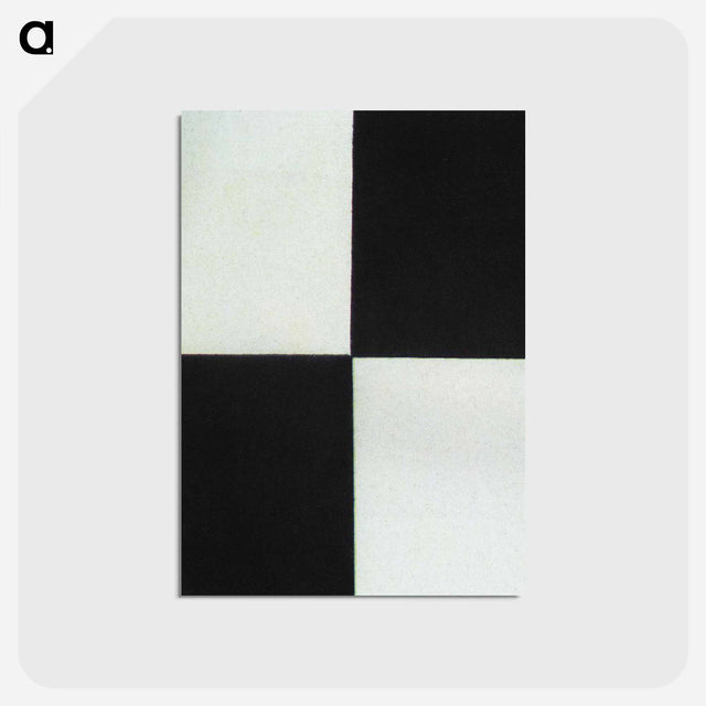 アートポストカード-Four square - カジミール マレーヴィチ Postcard.