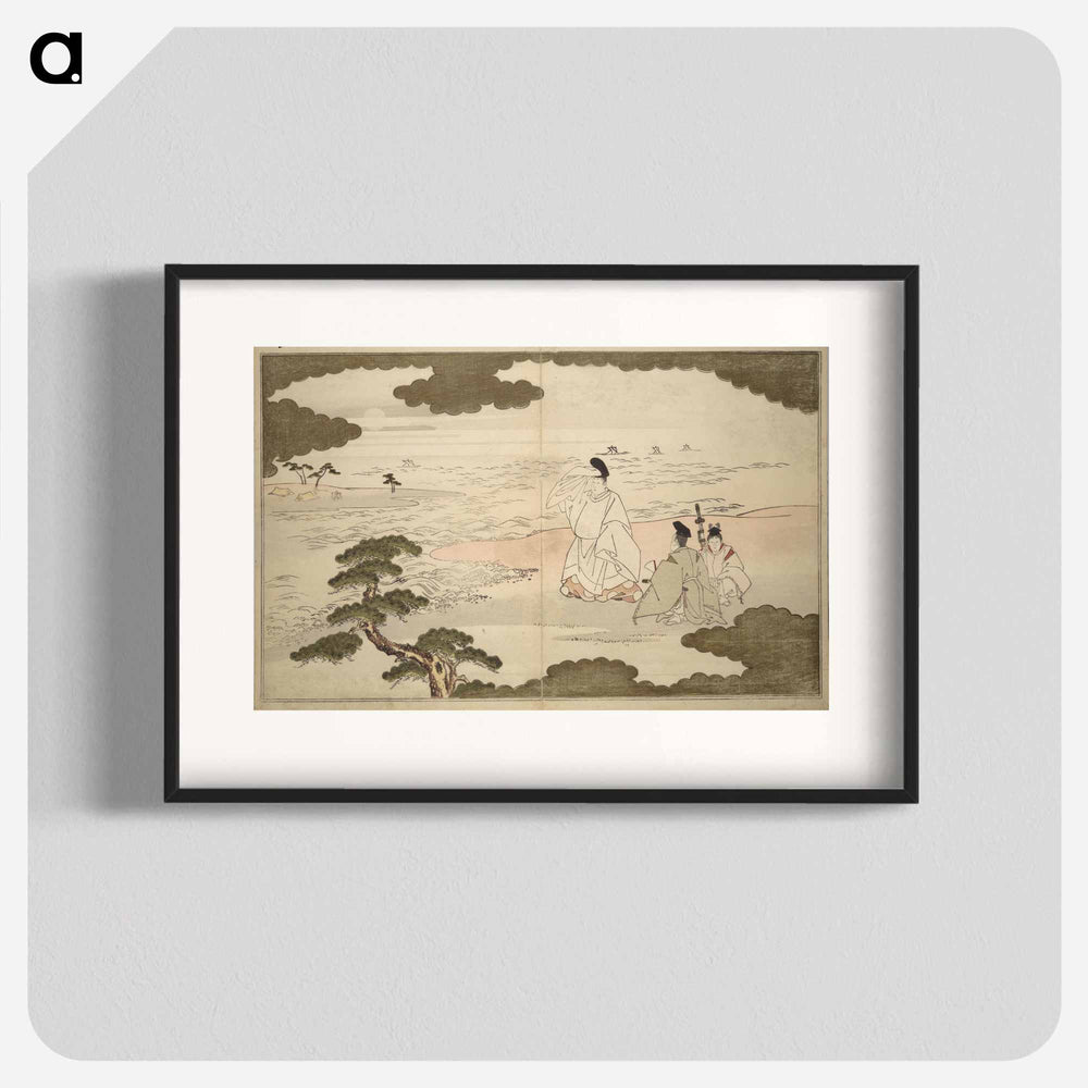 Moon-Mad Monk - 喜多川 歌麿 Poster.