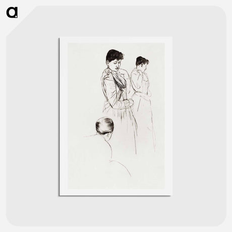 アートポストカード-The Fitting - メアリー カサット Postcard.