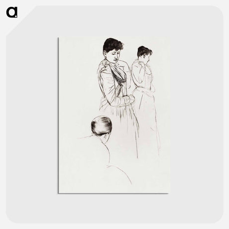 アートポストカード-The Fitting - メアリー カサット Postcard.