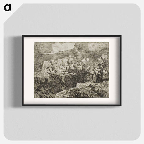 アートポスター-Horseman in the Mountains - オディロン ルドン Poster.