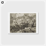 アートポストカード-Horseman in the Mountains - オディロン ルドン Postcard.