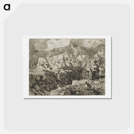 アートポストカード-Horseman in the Mountains - オディロン ルドン Postcard.