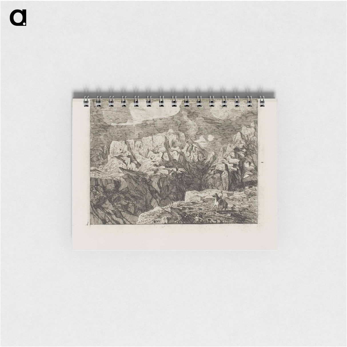 Horseman in the Mountains - オディロン ルドン Memo.