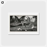 アートポストカード-Offerings of Gratitude - ポール ゴーギャン Postcard.