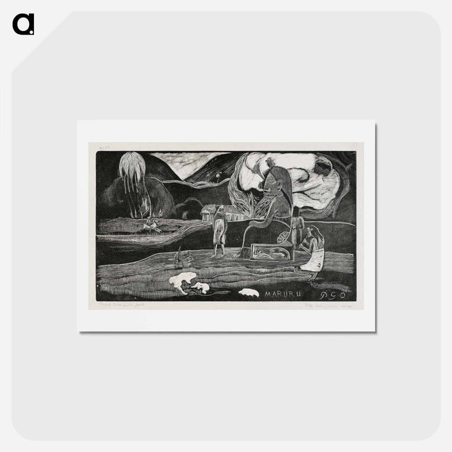 アートポストカード-Offerings of Gratitude - ポール ゴーギャン Postcard.