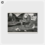 アートポストカード-Offerings of Gratitude - ポール ゴーギャン Postcard.
