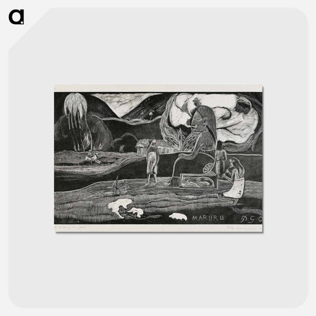 アートポストカード-Offerings of Gratitude - ポール ゴーギャン Postcard.