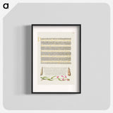 アートポスター-Grass Moths and Milkwort from Mira Calligraphiae Monumenta
 - 書道のお手本 Poster.