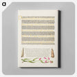 アートパネル-Grass Moths and Milkwort from Mira Calligraphiae Monumenta
 - 書道のお手本 Canvas.