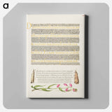 アートパネル-Grass Moths and Milkwort from Mira Calligraphiae Monumenta
 - 書道のお手本 Canvas.