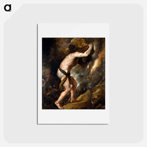 アートポストカード-Sisyphus - ティツィアーノ ヴェチェッリオ Postcard.