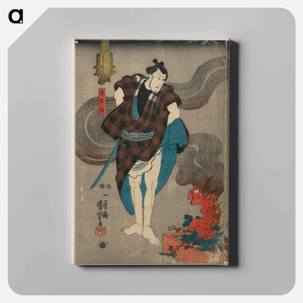 Oyone magoshichi taheiji - 歌川 国芳 Canvas.