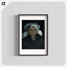 アートポスター-Head of a Peasant Woman - フィンセント ファン ゴッホ Poster.