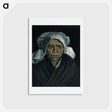 アートポストカード-Head of a Peasant Woman - フィンセント ファン ゴッホ Postcard.