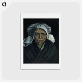 アートポストカード-Head of a Peasant Woman - フィンセント ファン ゴッホ Postcard.