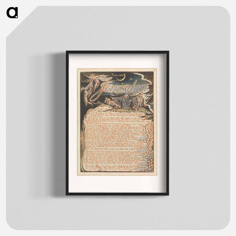 アートポスター-Jerusalem, Plate 4 - ウィリアム ブレイク Poster.