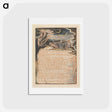 アートポストカード-Jerusalem, Plate 4 - ウィリアム ブレイク Postcard.