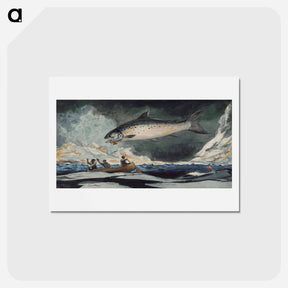 アートポストカード-A Good Pool, Saguenay River - ウィンスロー ホーマー Postcard.