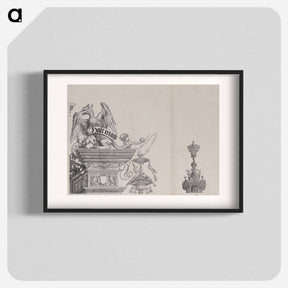 アートポスター-The Ornaments Atop the Right Portal, from the Arch of Honor - アルブレヒト デューラー Poster.