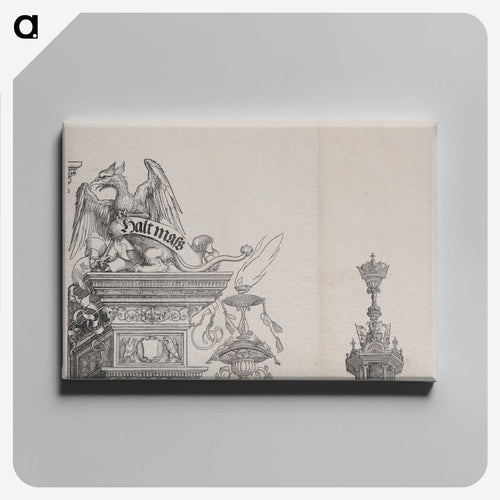 The Ornaments Atop the Right Portal, from the Arch of Honor - アルブレヒト デューラー Canvas.