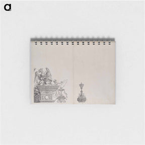 アートメモ帳-The Ornaments Atop the Right Portal, from the Arch of Honor - アルブレヒト デューラー Memo.