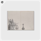 アートポストカード-The Ornaments Atop the Right Portal, from the Arch of Honor - アルブレヒト デューラー Postcard.