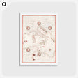 アートポストカード-Portolan atlas of the Mediterranean Sea, western Europe, and the northwest coast of Africa - アンティーク地図 Postcard.