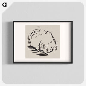 アートポスター-Sketchbook 9 head of a man - アーノルド ピーター ワイズ クビンチャン Poster.