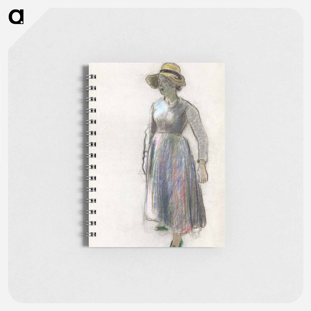 A Peasant Girl in a Straw Hat - カミーユ ピサロ Memo.