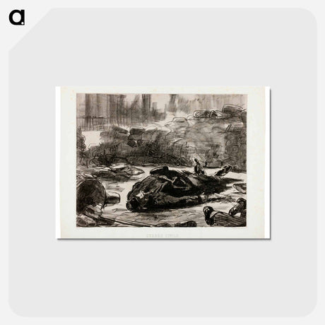 アートポストカード-Civil War - エドゥアール マネ Postcard.