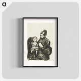 アートポスター-Nurse with a Boy / The Mother and the Crying Child - エドヴァルド ムンク Poster.