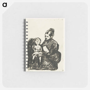 アートメモ帳-Nurse with a Boy / The Mother and the Crying Child - エドヴァルド ムンク Memo.