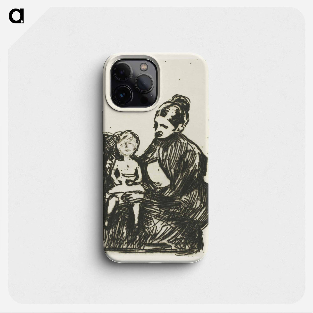 Nurse with a Boy / The Mother and the Crying Child - エドヴァルド ムンク Phone Case.