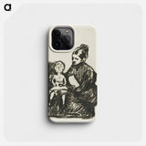 Nurse with a Boy / The Mother and the Crying Child - Edvard Munch Phone Case.