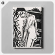 アートパネル-Female Nude Before a Cabinet - エルンスト ルートヴィヒ キルヒナー Canvas.