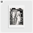 アートポストカード-Female Nude Before a Cabinet - エルンスト ルートヴィヒ キルヒナー Postcard.