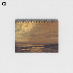アートメモ帳-The Beach at Trouville at Low Tide - ギュスターヴ クールベ Memo.