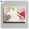アートパネル-Ontwerp voor omslag catalogus met liggende man en halfnaakte vrouw - アンリ ド トゥールーズ ロートレック Canvas.
