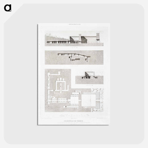 Theban Necropolis Plan
 - エジプト美術史 Postcard.