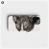 Sketch of a cat - Jean Bernard Phone Case.