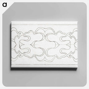 アートパネル-Symmetrical pattern of curly lines within a rectangle - ユリー デ フラーハ Canvas.