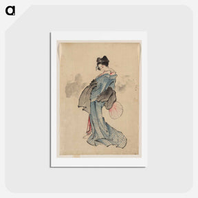 アートポストカード-Original public domain image from Library of Congress - 葛飾 北斎 Postcard.