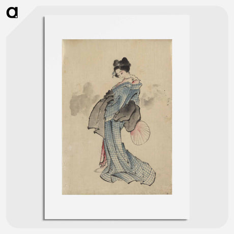 アートポスター-Original public domain image from Library of Congress - 葛飾 北斎 Poster.