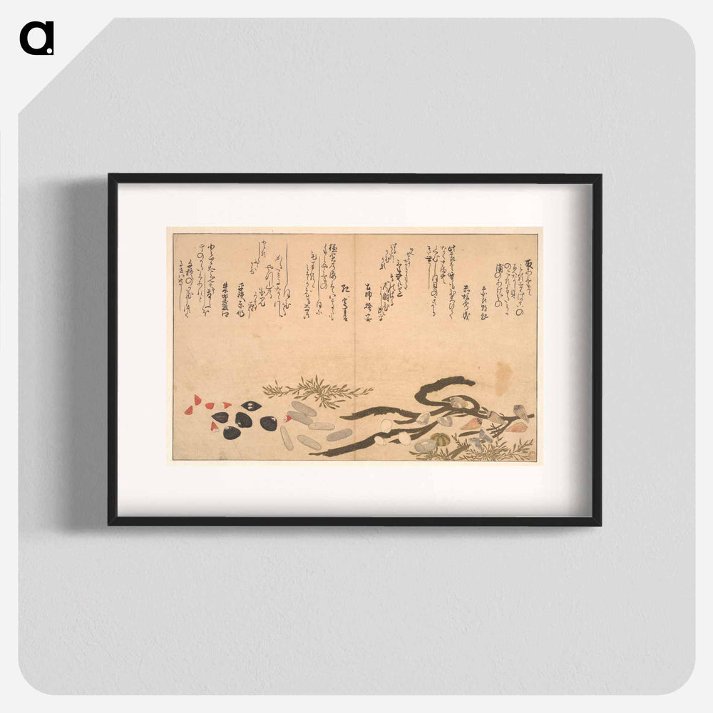 Shells under Water - 喜多川 歌麿 Poster.