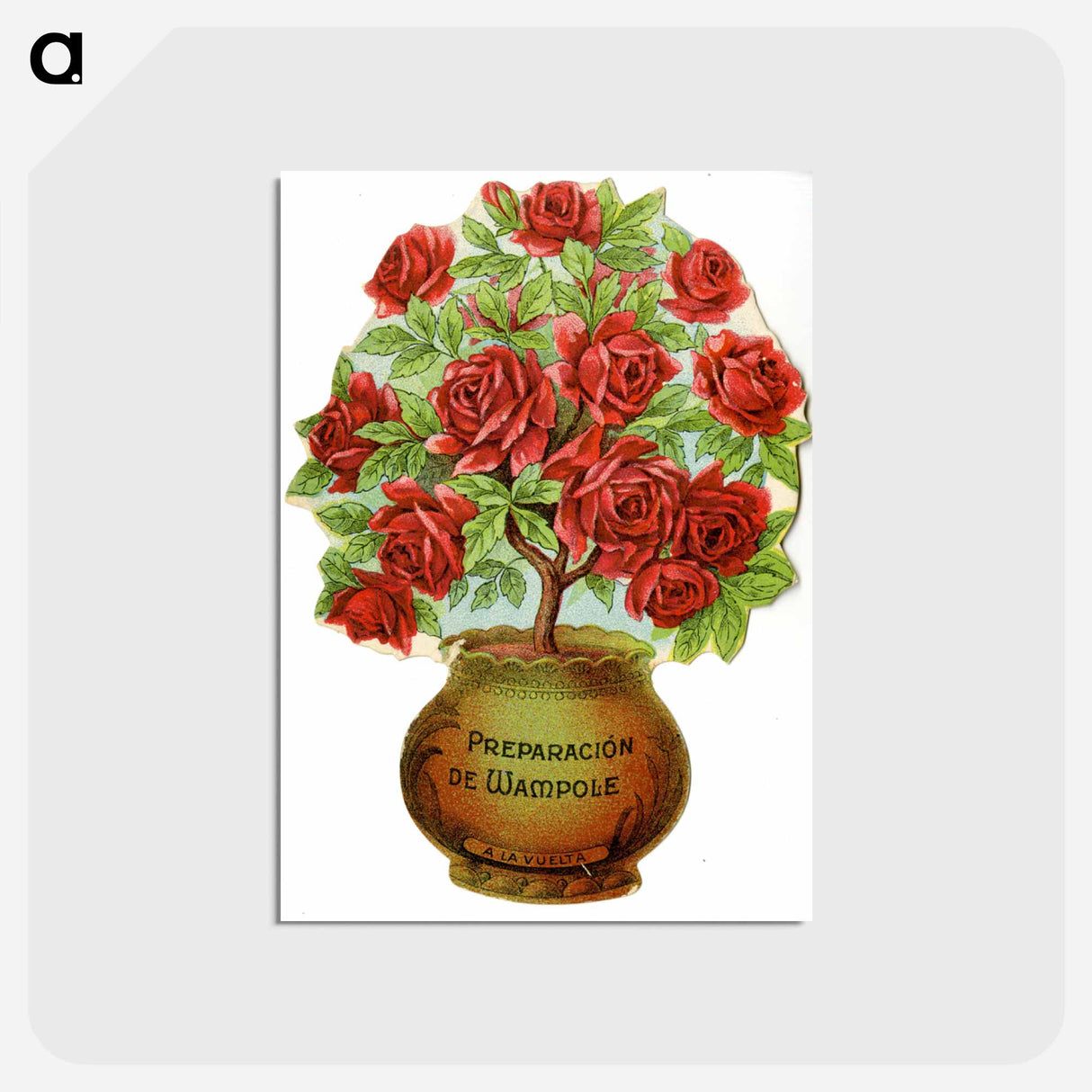 アートポストカード-Wampole's Preparation Roses Advertisement
 - 国立医学図書館 Postcard.