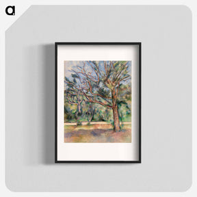 アートポスター-Trees and Road - ポール セザンヌ Poster.
