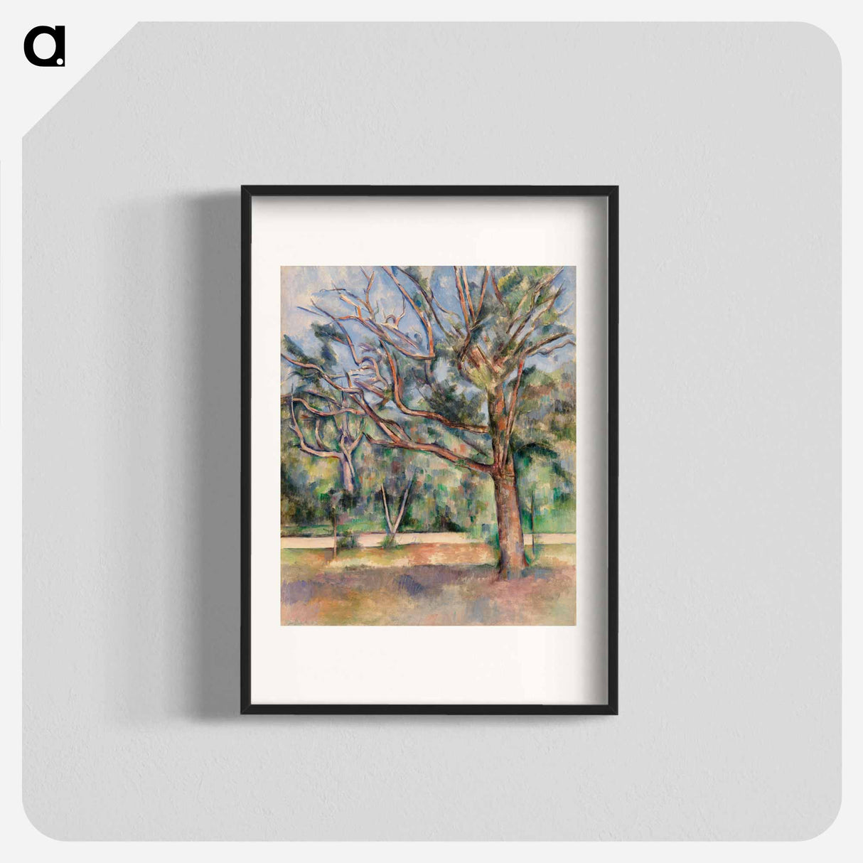 Trees and Road - Paul Cezanne Poster.